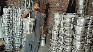 Amazing Aluminum Bucket Manufacturing Process | Factory Crafting & Making Skills Revealed