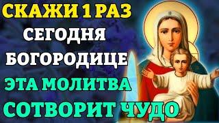 Сегодня СКАЖИ 1 РАЗ! ЭТА МОЛИТВА СОТВОРИТ ЧУДО! Сильная молитва Богородицы. Православие