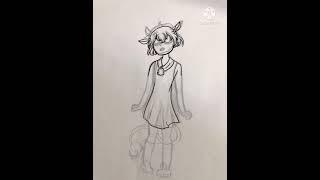 spacing out cow girl  speed draw / paint