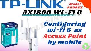 how to configure wifi6 ax1800 as access point