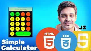 Build This Calculator Using HTML, CSS & JavaScript | Front- End Web Development Project | Hindi