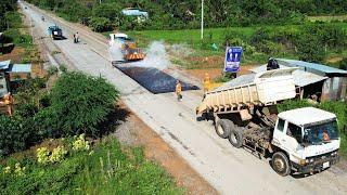 Double Bituminous Surface Treatment Pavement Technique (DBST) 19 mm Gravel Paving 100% Complete