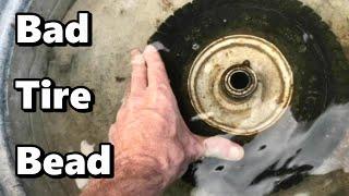 TIRE LEAKING at the Rim & Won't Hold Air - Mower TIRE BEAD SEAL FIX