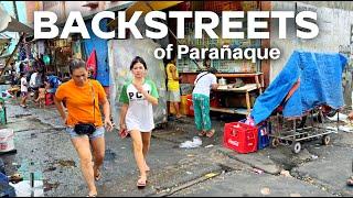 Walking Backstreets in Parañaque Metro Manila Philippines [4K]