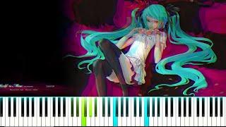 World Is Mine  ワールド·イズ·マイン - Hatsune Miku PIANO TUTORIAL SHEET + MIDI