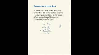 Can You Solve This Percent Word Problem? | Algebra