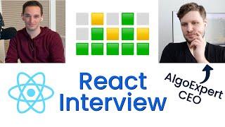 React Coding Interview Ft. Clément Mihailescu