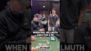 Phil Hellmuth asked him what?!
