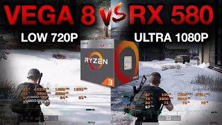 RYZEN 3 2200G VEGA 8 vs RX 580: 2019 GAMES