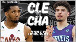 Cleveland Cavaliers vs Charlotte Hornets Full Game Highlights | Nov 17 | 2025 NBA Season