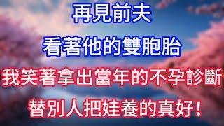 【情感故事】再見前夫，看著他的雙胞胎，我笑著拿出當年的不孕診斷，替別人把娃養的真好！#故事 #人生哲理