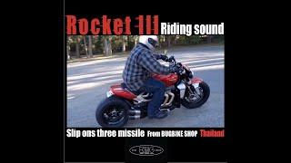 Triumph rocket3 / slip ons 3missile (riding sound) / bugbike shop
