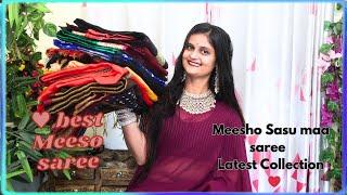 Meesho Se Sasu Maa ke liye Saree Shopping - Saree Haul 2024