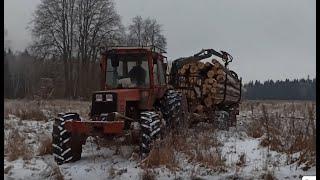 Мтз 82 с задним мостом от 1221 прет как танк!