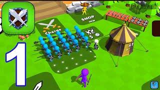 Clash Commander: My Mini Army - Gameplay Walkthrough Part 1 Stick War Army Commander Defense Game