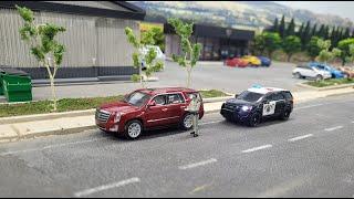 1/64 Scale Diorama, Getting Pull over for Not Having  License Plates.