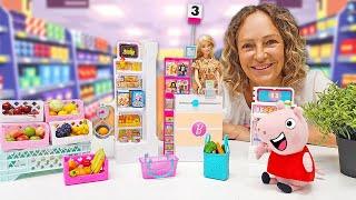 Spielzeug Video für Kinder mit Peppa Wutz. Nicole und Peppa kochen Schorschs Lieblingsgericht