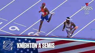 Erriyon Knighton, de USA, a la semifinal de los 200 m Masculino | Juegos Olímpicos París 2024