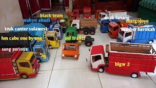 liat liat koleksi miniatur truk kardus mt minitruk