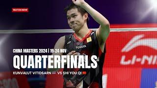 Kunlavut Vitidsarn  Vs Shi Yu Qi  | China Masters 2024