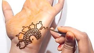 Arabic henna flowers very easy - step by step mehndi tutorial