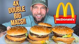 McDonalds DOUBLE BIG MAC CHALLENGE! MUKBANG