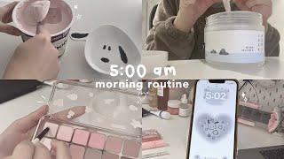 waking up at 5am ⊹ cozy and productive morning routine, self care, studying, uni exam week