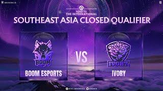 [Dota 2] BOOM Esports vs Ivory - The International SEA CQ @VEENOMONDOTA@Ramzibayhakimasihdiajakyaa