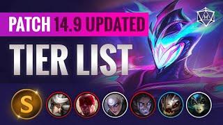 UPDATED Patch 14.9 Tier List for Season 2024 (League of Legends)