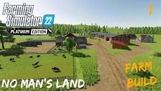 Building A Small Starter Farm On No Man's Land | Fs 22 Timelapse