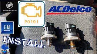 How To: 2008-2017 Buick Enclave P0191 Fix, Fuel Rail Injection Pressure Sensor Install. Lambda.