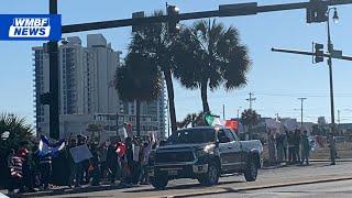 Protestors gather in Myrtle Beach against Trump immigration plan