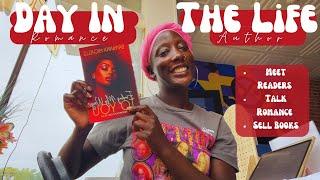 day in the life -  black romance author vlog - signing books &  meeting readers