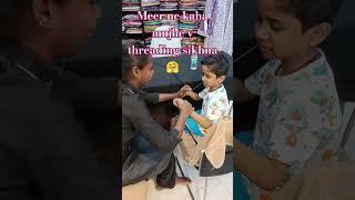#meer #threading #eyebrow #mummy I also want to learn threading