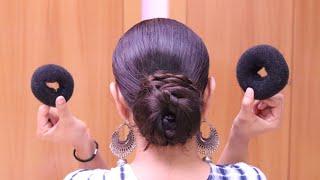 पतले बालों में  Beautiful जुड़ा कैसे बनाए?  Bun Hairstyles For Oily Thin Hair | long Hair Hairstyles