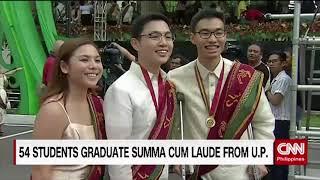 54 students graduate summa cum laude from U.P.