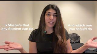 Master's Degree any student can do and they are in High Demand