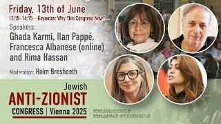 Keynotes: Why This Jewish Anti-Zionist Congress Now?