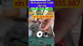 Bình bọt Tuyết rửa xe. nông dân sáng chế (chia sẽ kinh nghiệm)