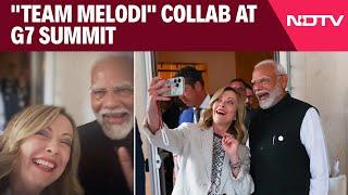 Modi Meloni Selfie | "Team Melodi" Collab At G7 Summit In Italy, Shares Selfie, Video