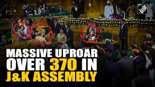 Heated argument, face-off, verbal spat ensue amid massive uproar over Article 370 in J&K Assembly