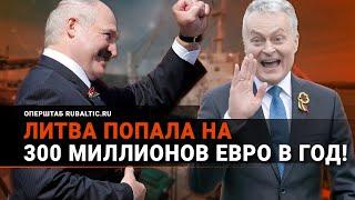 Подсчитали – прослезились: Литва потеряет на санкциях против Беларуси 300 миллионов евро в год!