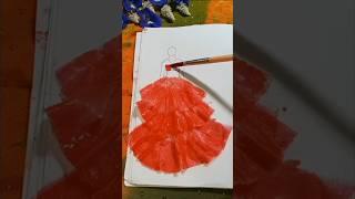 Diy dress coloring. #doll #shorts #viralvideo #raisa #coloring #watercolor