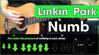 Linkin Park - Numb \ Acoustic Cover \ Разбор песни на гитаре \ Табы, аккорды и бой