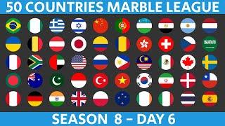 50 Countries Marble Race League Season 8 Day 6/10 Marble Race in Algodoo