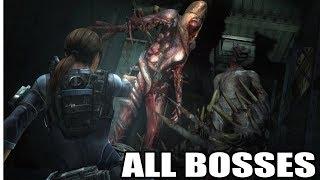 Resident Evil Revelations - All Bosses (With Cutscenes) HD