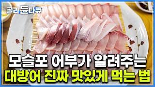 겨울 대방어 맛있는 건 누구나 다 아는데, 제대로 먹는 법은 잘 모른다｜모슬포 어부가 알려주는 대방어 제대로 먹는 방법｜한국기행｜#골라듄다큐