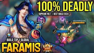 FARAMIS BEST BUILD 2024 | BUILD TOP GLOBAL FARAMIS GAMEPLAY | MOBILE LEGENDS