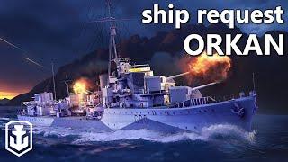 Radar Destroyer At Tier 8 - Orkan Ship Request