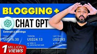 Blogging + ChatGPT = $298/month | Start a Blog using Chat GPT today | Blogging with ChatGPT